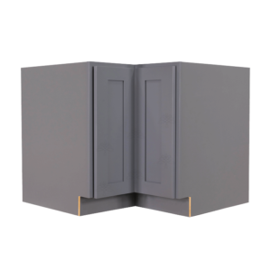 Dark Gray Shaker 33" 36" Lazy Susan Corner Base Cabinet by CabinetsASAP