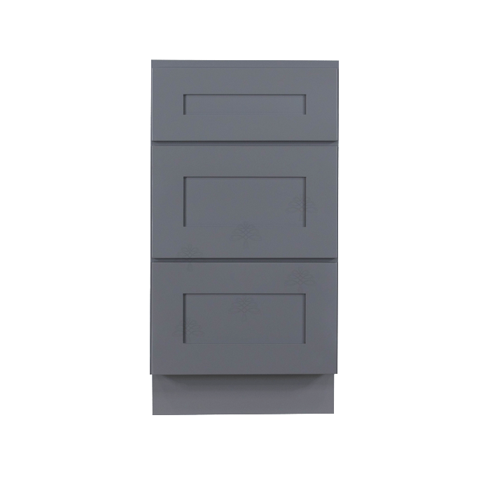 Newport Dark Gray Shaker 3-Drawer Base Cabinets: Sizes, Pricing & Buyer’s Guide