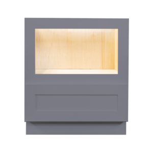 Dark Gray Shaker 30" Microwave Base Cabinet by CabinetsASAP