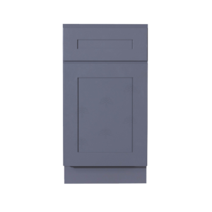 Dark Gray Shaker 18" Double Trash Pull-Out Base Cabinet by CabinetsASAP
